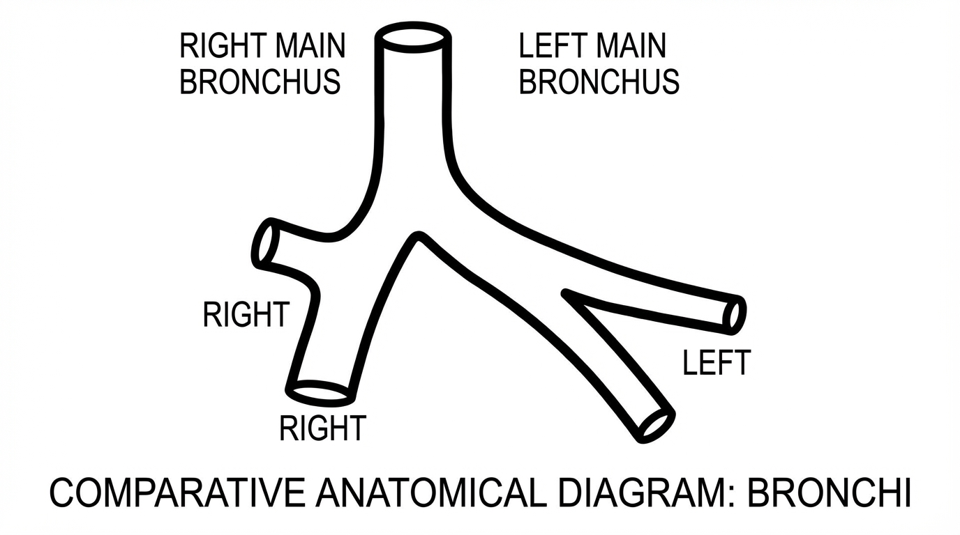 Right vs Left Bronchus Comparison